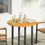 Solid acacia wood round table top Ø80x2.2 cm by , Table tops - Ref: Foro24-4004250, Price: 86,73 €, Discount: %