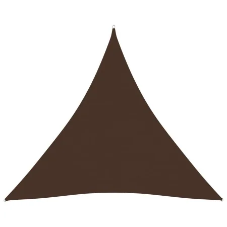 Toldo de vela triangular tela Oxford marrón 4,5x4,5x4,5 m de vidaXL, Sombrillas - Ref: Foro24-135838, Precio: 31,17 €, Descue...