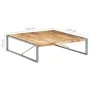 Mesa de centro madera de mango rugosa 140x140x40 cm de vidaXL, Mesas de centro - Ref: Foro24-321579, Precio: 318,34 €, Descue...