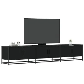 Mueble para TV madera de ingeniería negro 210x35x41 cm de , Muebles TV - Ref: Foro24-3300790, Precio: 146,69 €, Descuento: %