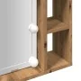 Mueble espejo y LED madera ingeniería roble artisan 76x15x55cm de , Armarios y almacenamiento - Ref: Foro24-857002, Precio: 6...