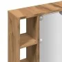 Mueble espejo y LED madera ingeniería roble artisan 76x15x55cm de , Armarios y almacenamiento - Ref: Foro24-857002, Precio: 6...