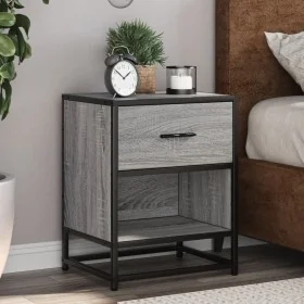 Nachttisch aus grauem Sonoma-Ingenieurholz 40x31x50 cm. von , Nachttische - Ref: Foro24-848690, Preis: 43,25 €, Rabatt: %