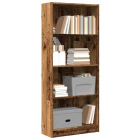 Regal aus Holzwerkstoff in verwitterter Farbe, 60x24x143 cm. von , Bücherregale und Regale - Ref: Foro24-857819, Preis: 56,68...