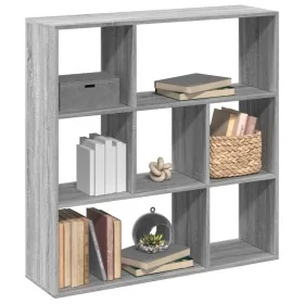 Librería divisor madera ingeniería gris Sonoma 102x29x103,5 cm de , Librerías y estanterías - Ref: Foro24-858053, Precio: 70,...