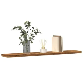 Estantes pared 4 uds madera ingeniería envejecida 60x20x1,5 cm de , Armarios y almacenamiento - Ref: Foro24-856297, Precio: 2...
