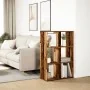 Librería divisora madera ingeniería envejecida 69,5x29x103,5 cm de , Librerías y estanterías - Ref: Foro24-858019, Precio: 55...