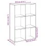 Librería divisora madera ingeniería envejecida 69,5x29x103,5 cm de , Librerías y estanterías - Ref: Foro24-858019, Precio: 55...