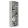 Estantería de 5 niveles contrachapada gris hormigón 60x24x175cm de vidaXL, Librerías y estanterías - Ref: Foro24-800886, Prec...
