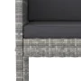 Set de muebles bar jardín 3 pzas y cojines ratán sintético gris de vidaXL, Conjuntos de jardín - Ref: Foro24-3094788, Precio:...