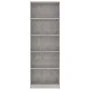 Estantería de 5 niveles contrachapada gris hormigón 60x24x175cm de vidaXL, Librerías y estanterías - Ref: Foro24-800886, Prec...