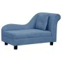 Sofá para perros con almohada azul felpa 83x44x44 cm de , Camas para perros - Ref: Foro24-171104, Precio: 132,28 €, Descuento: %