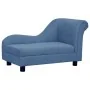 Sofá para perros con almohada azul felpa 83x44x44 cm de , Camas para perros - Ref: Foro24-171104, Precio: 132,28 €, Descuento: %