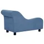 Sofá para perros con almohada azul felpa 83x44x44 cm de , Camas para perros - Ref: Foro24-171104, Precio: 132,28 €, Descuento: %