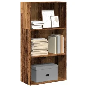 Estantería madera de ingeniería color envejecido 60x30x114 cm de , Librerías y estanterías - Ref: Foro24-857906, Precio: 59,5...