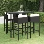 5-piece garden bar set and black synthetic rattan cushions by vidaXL, Garden sets - Ref: Foro24-3094793, Price: 436,81 €, Dis...