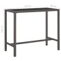 Set de bar de jardín 7 pzas con cojines ratán sintético marrón de vidaXL, Conjuntos de jardín - Ref: Foro24-3094795, Precio: ...
