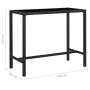 Set de bar de jardín 7 pzas y cojines ratán sintético negro de vidaXL, Conjuntos de jardín - Ref: Foro24-3094796, Precio: 592...