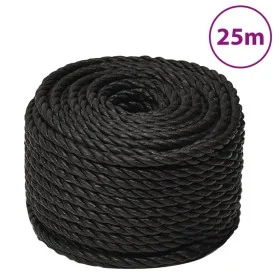 Cuerda de trabajo polipropileno negro 10 mm 25 m de , Sogas y cuerdas metálicas - Ref: Foro24-153011, Precio: 14,23 €, Descue...