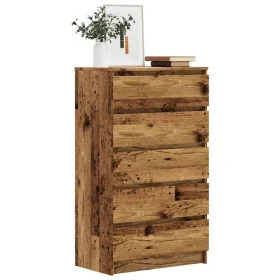 Cajonera de madera de ingeniería envejecida 60x36x103 cm by , Sideboards - Ref: Foro24-855996, Price: 110,03 €, Discount: %