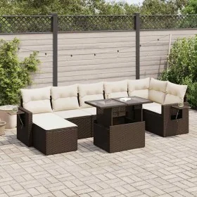 Set sofás de jardín 8 piezas y cojines ratán sintético marrón de , Conjuntos de jardín - Ref: Foro24-3326524, Precio: 556,07 ...