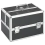 Maletín de maquillaje aluminio negro 22x30x21 cm de , Neceseres - Ref: Foro24-91829, Precio: 42,37 €, Descuento: %