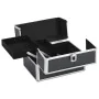 Maletín de maquillaje aluminio negro 22x30x21 cm de , Neceseres - Ref: Foro24-91829, Precio: 42,37 €, Descuento: %