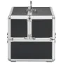 Maletín de maquillaje aluminio negro 22x30x21 cm de , Neceseres - Ref: Foro24-91829, Precio: 42,37 €, Descuento: %