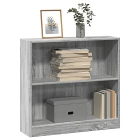 Estantería de madera de ingeniería gris Sonoma 80x24x76 cm by , Bookcases and shelves - Ref: Foro24-857831, Price: 46,92 €, D...