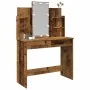 Tocador con luces LED madera envejecida 96x40x142 cm de , Tocadores para dormitorios - Ref: Foro24-857025, Precio: 126,02 €, ...