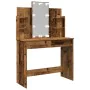 Tocador con luces LED madera envejecida 96x40x142 cm de , Tocadores para dormitorios - Ref: Foro24-857025, Precio: 126,02 €, ...