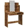 Tocador con luces LED madera envejecida 96x40x142 cm de , Tocadores para dormitorios - Ref: Foro24-857025, Precio: 126,02 €, ...