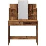 Tocador con luces LED madera envejecida 96x40x142 cm de , Tocadores para dormitorios - Ref: Foro24-857025, Precio: 126,02 €, ...