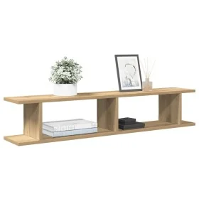 Estante pared 2uds madera ingeniería roble artisian 105x18x20cm de , Estantes y estanterías - Ref: Foro24-856603, Precio: 41,...
