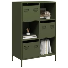 Aparador de acero verde oliva 68x39x103,5 cm von , Sideboards - Ref: Foro24-851410, Preis: 119,38 €, Rabatt: %
