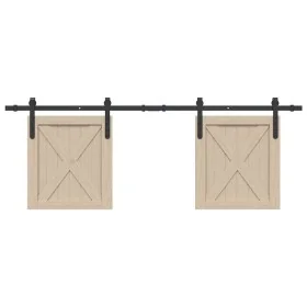 Kit de puerta corredera de armario acero carbono 152,5 cm de , Accesorios de bricolaje - Ref: Foro24-4009665, Precio: 36,74 €...