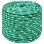 Cuerda de barco polipropileno verde 12 mm 25 m by , Ropes and metal cords - Ref: Foro24-152723, Price: 19,37 €, Discount: %