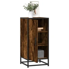 Aparador madera ingeniería y metal roble ahumado 35,5x35x76 cm von , Sideboards - Ref: Foro24-848941, Preis: 54,44 €, Rabatt: %