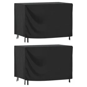 Cubiertas muebles jardín 2 uds impermeable 420D 140x70x90 cm de , Fundas para muebles de jardín - Ref: Foro24-3196427, Precio...