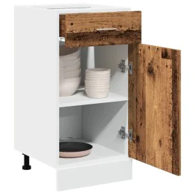 Armario inferior cajón cocina madera envejecida 40x46x81,5cm de , Armarios de cocina - Ref: Foro24-856083, Precio: 65,22 €, D...