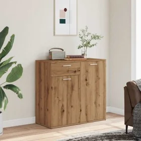 Aparador de madera contrachapada color roble artesano by , Sideboards - Ref: Foro24-856007, Price: 88,57 €, Discount: %