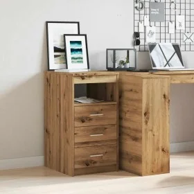 Cajonera de madera de ingeniería roble artisan 40x50x76 cm by , Lockers and storage cabinets - Ref: Foro24-856005, Price: 96,...