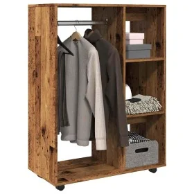 Armario madera de ingeniería madera envejecida 80x40x110 cm de , Armarios roperos - Ref: Foro24-856668, Precio: 95,36 €, Desc...