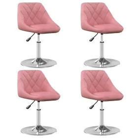 Sillas de comedor giratorias 4 unidades de terciopelo rosa by , dining chairs - Ref: Foro24-3088763, Price: 214,39 €, Discoun...