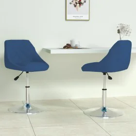 Sillas de comedor giratorias 2 uds terciopelo azul de , Sillas de comedor - Ref: Foro24-335287, Precio: 121,12 €, Descuento: %