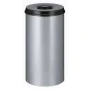V-Part Papelera autoextinguible plateado y negro 50 L de , Cubos de la basura y papeleras - Ref: Foro24-445357, Precio: 71,67...