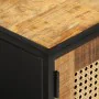 Mueble de TV madera de mango sin tratar y hierro 110x30x40 cm de , Muebles TV - Ref: Foro24-353887, Precio: 201,44 €, Descuen...