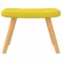 Silla mecedora con reposapiés tela amarillo mostaza de , Mecedoras - Ref: Foro24-327629, Precio: 112,93 €, Descuento: %