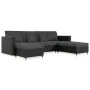 Sofá cama extraíble de 4 plazas cuero sintético negro de , Sofás - Ref: Foro24-287217, Precio: 1,00 €, Descuento: %