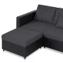 Sofá cama extraíble de 4 plazas cuero sintético negro de , Sofás - Ref: Foro24-287217, Precio: 1,00 €, Descuento: %